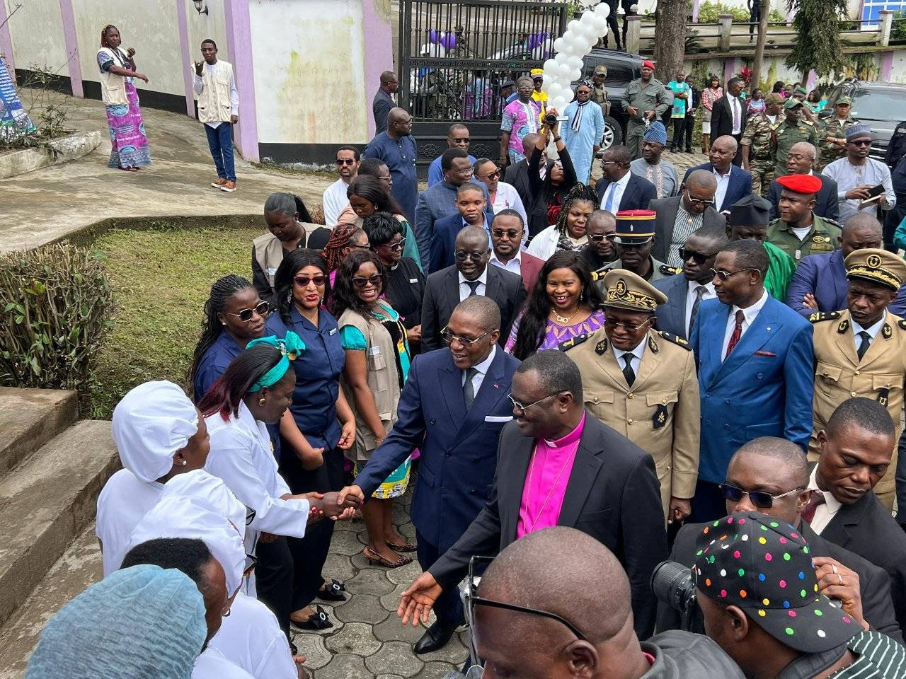 Cameroon's Public Health Minister, received by the Moderator of the PCC, during the event to launch the Chronic Kidney Health Project
